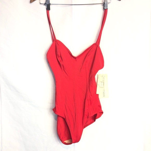 Adrienne Vittadini Other - Adrienne Vitradini 14 red Vtg 90s NWT 1 piece suit